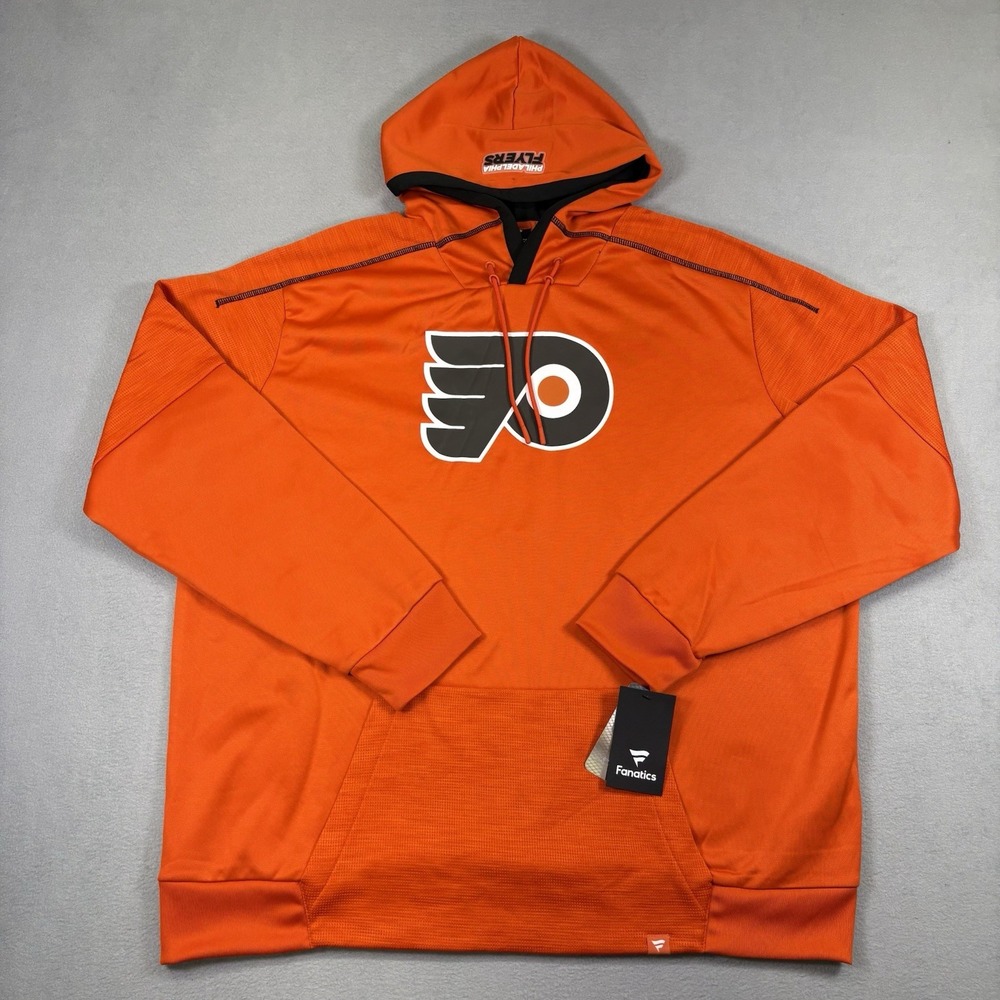 Philadelphia Flyers Fanatics 2XL Orange Pullover Hoodie NHL NWT Men's